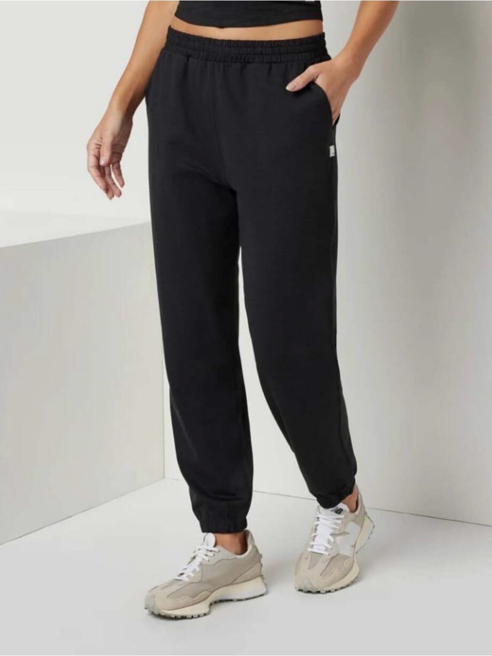 Vuori Boyfriend Sweatpant Black Heather Sz XXS Comfort Lounge Activewear Cozy